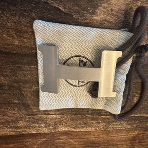 Hermes Silver Belt Buckle